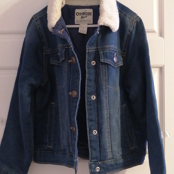 Oshkosh B'gosh Girls Denim Sweatshirt size 8 - Picture 5 of 5